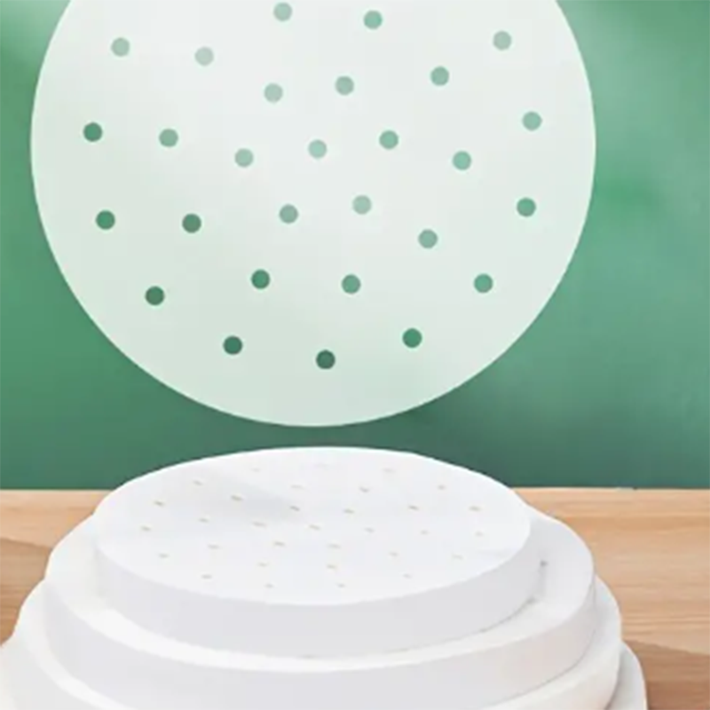 Air Fryer Liner Perforated Round Steaming Paper