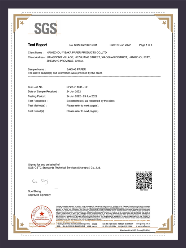 PFOS+PFOA Fluorine Free Detection - Oven Paper